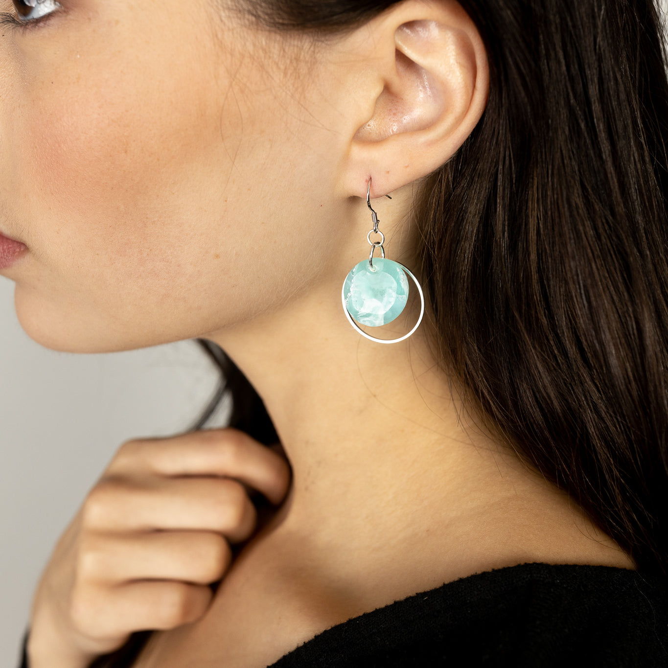 Marble Clay Earrings