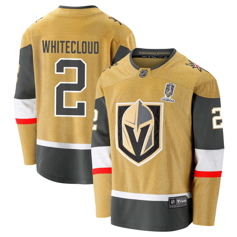 Zach Whitecloud  Vegas Golden Knights Fanatics Branded 2023 Stanley Cup Champions Home Breakaway Jersey - Gold