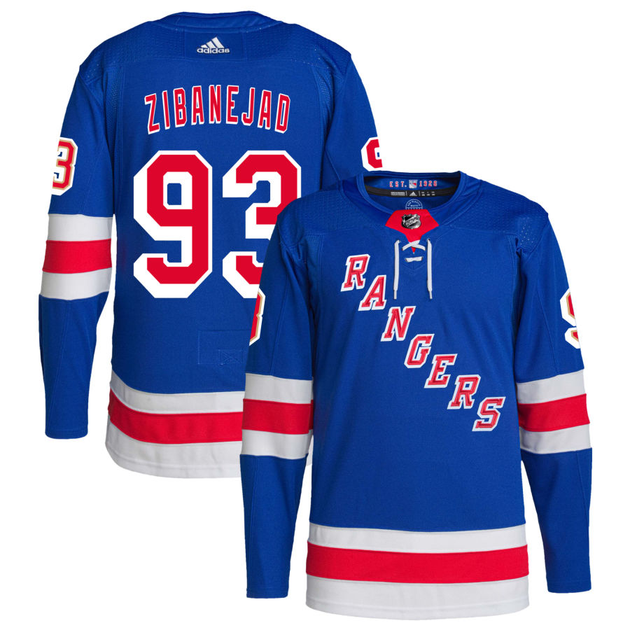 Mika Zibanejad New York Rangers adidas Home Primegreen Authentic Pro Jersey - Royal