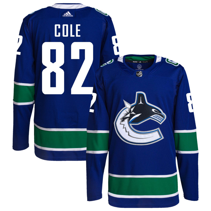 Ian Cole Vancouver Canucks adidas Home Primegreen Authentic Pro Jersey - Royal