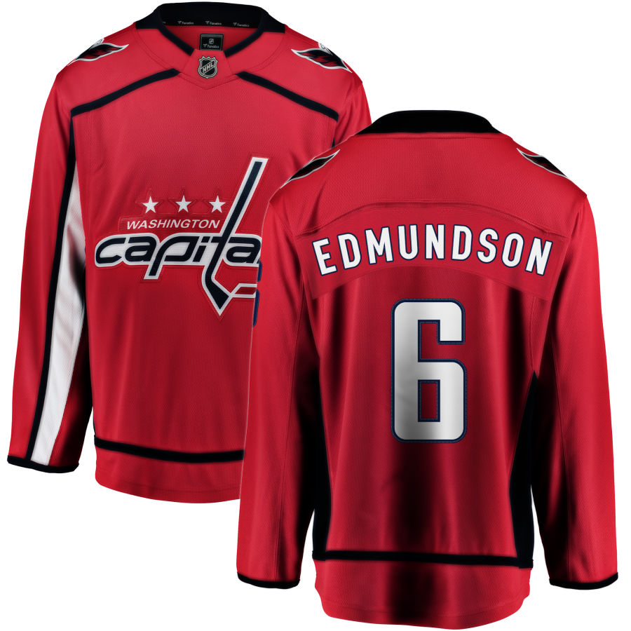 Joel Edmundson Washington Capitals Fanatics Branded Home Breakaway Jersey - Red