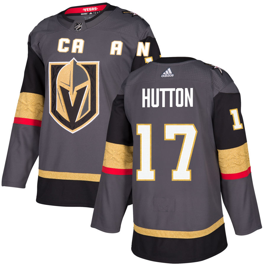 Ben Hutton Vegas Golden Knights adidas Alternate Authentic Jersey - Gray