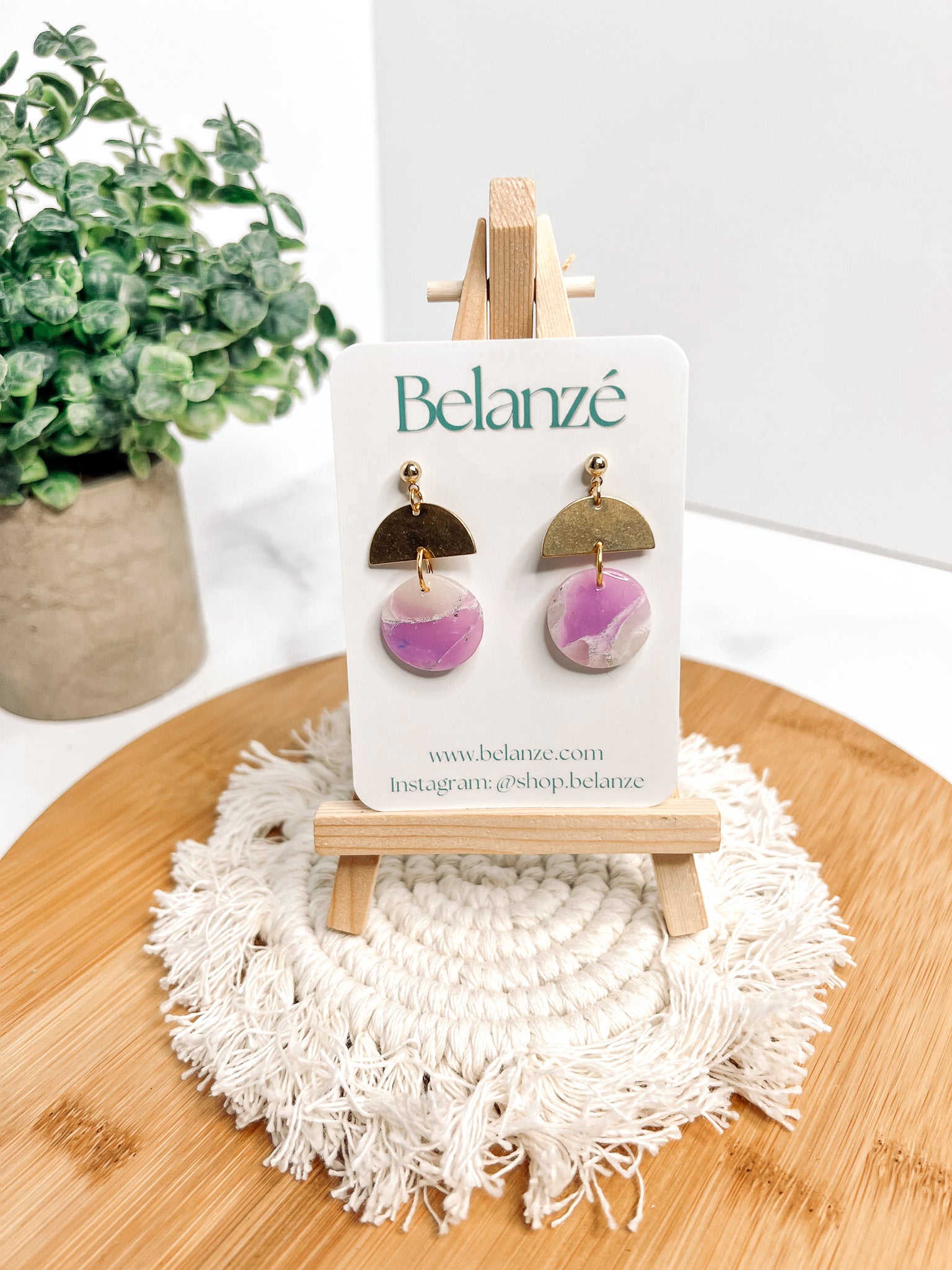 Purple Kaelyn Dangles