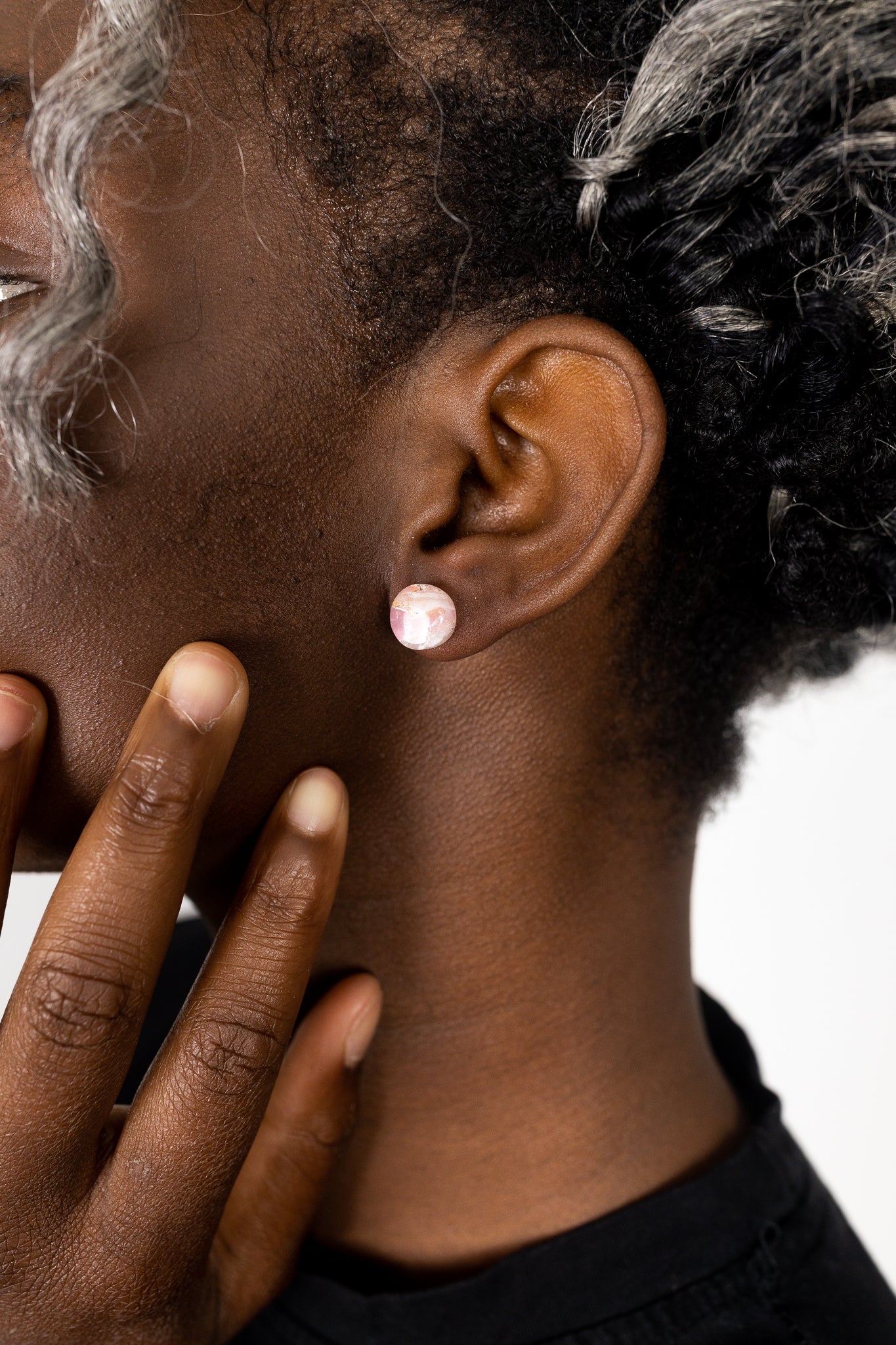 Pink Mini Circle Studs