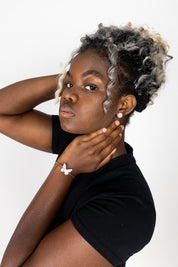 Pink Mini Circle Studs