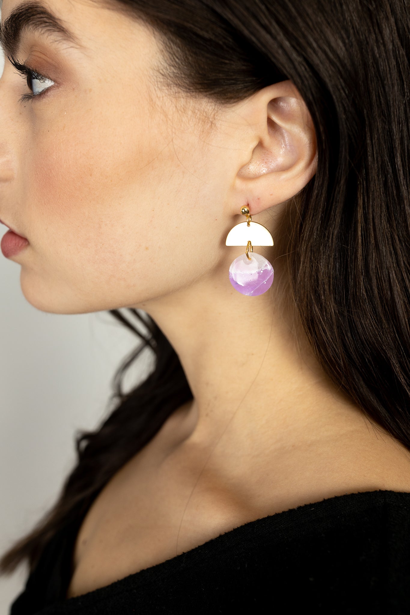 Purple Kaelyn Dangles