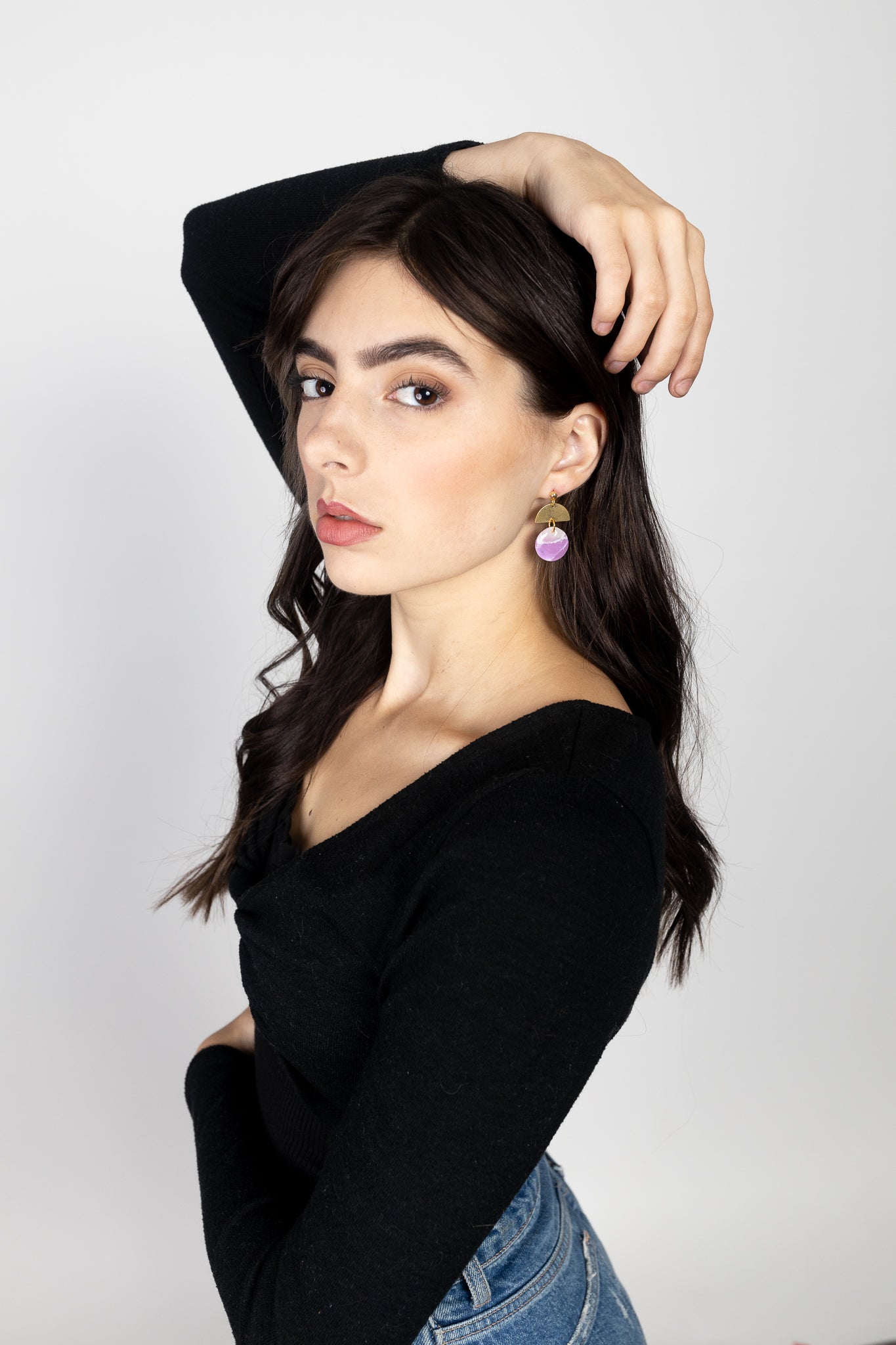 Purple Kaelyn Dangles