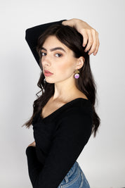 Purple Kaelyn Dangles