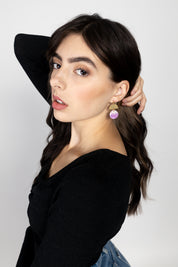 Purple Kaelyn Dangles