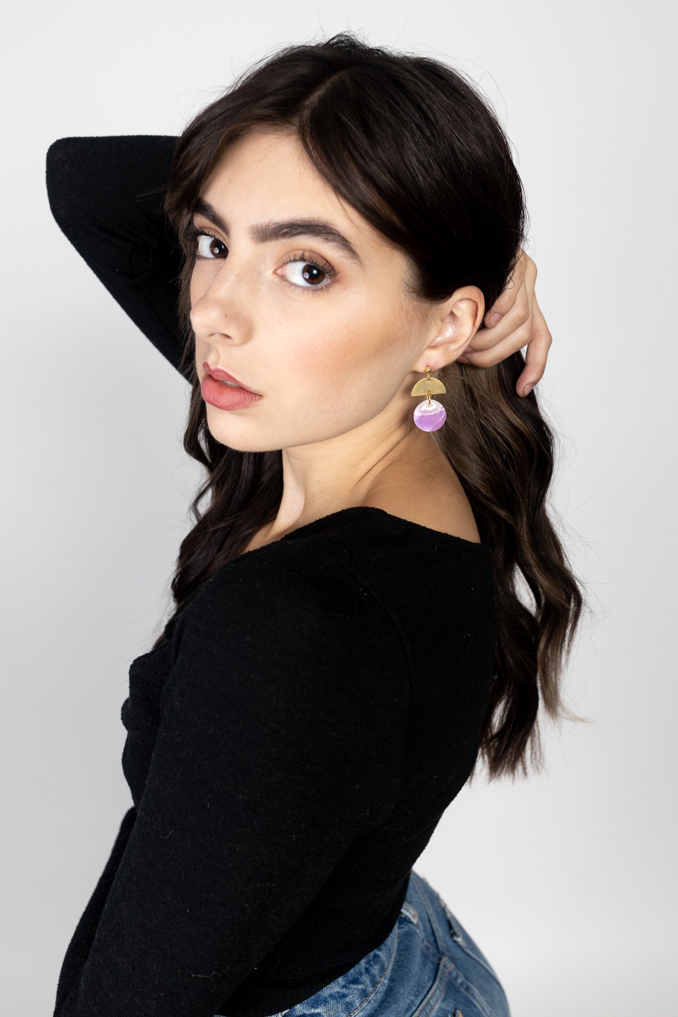 Purple Kaelyn Dangles