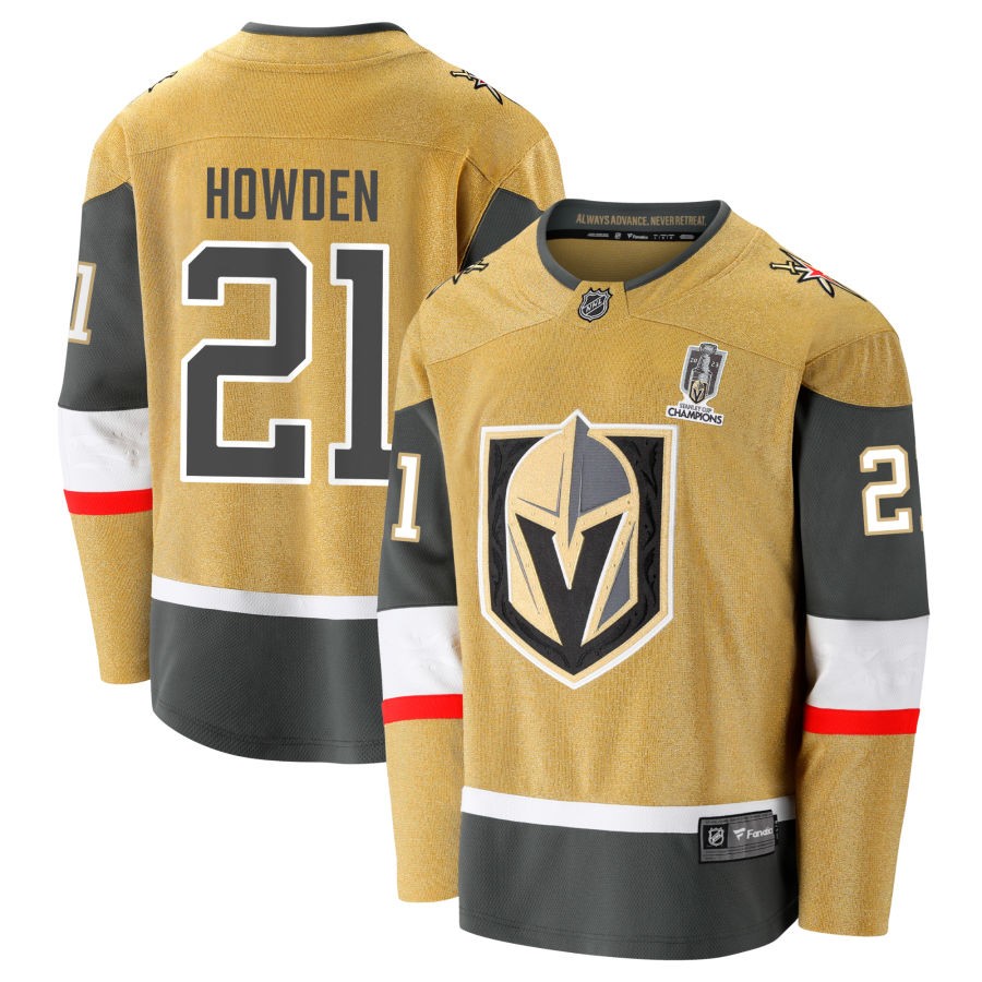Brett Howden  Vegas Golden Knights Fanatics Branded 2023 Stanley Cup Champions Home Breakaway Jersey - Gold