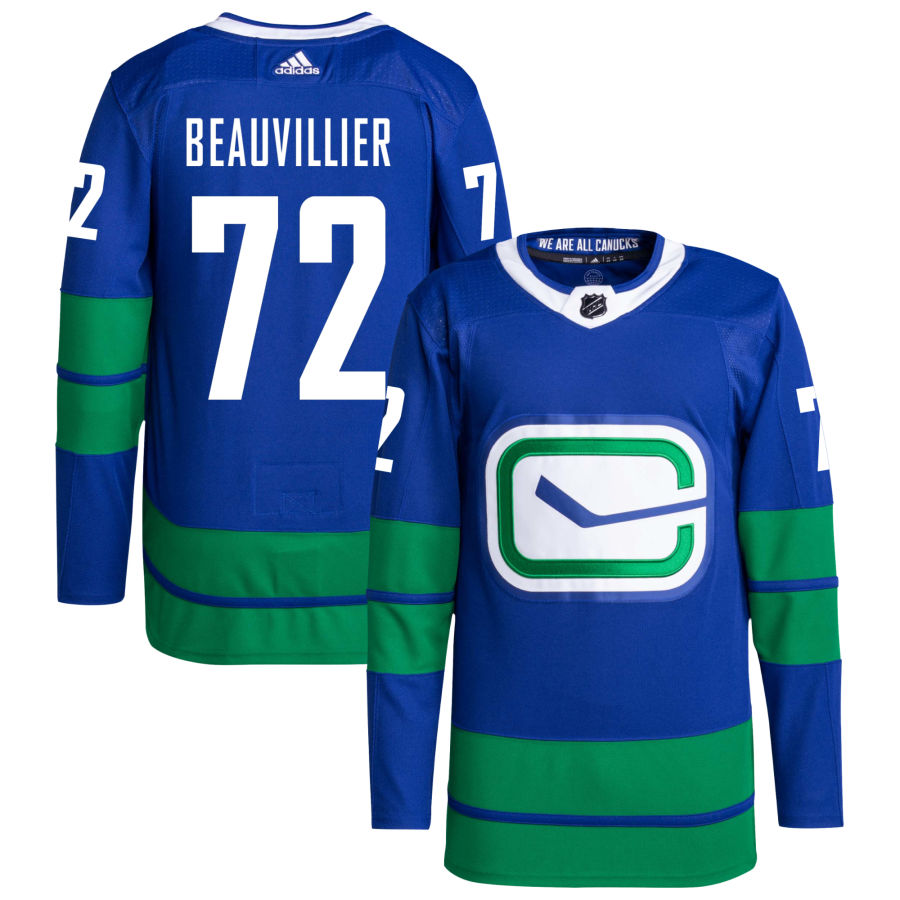 Anthony Beauvillier Vancouver Canucks adidas Primegreen Authentic Pro Jersey - Royal