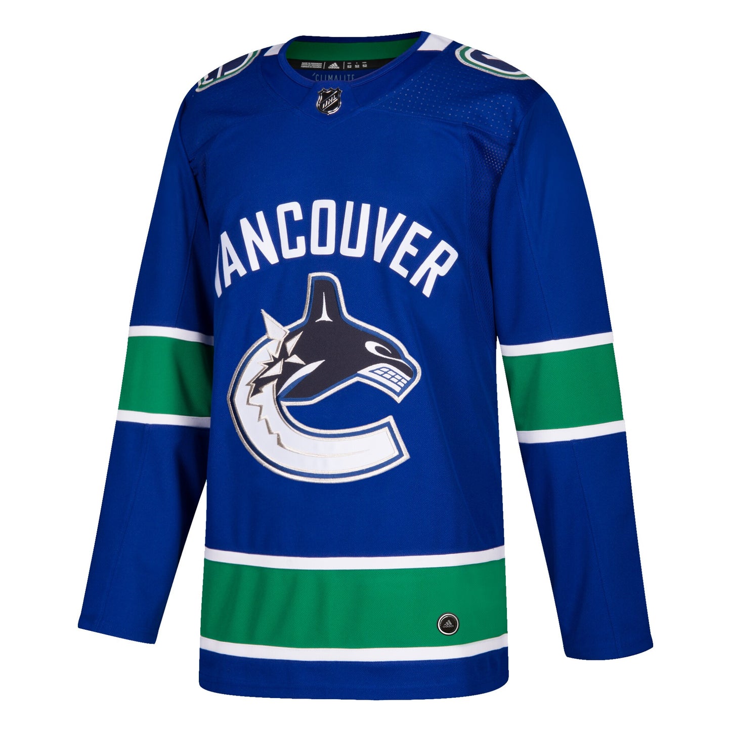 Vancouver Canucks adidas Home Authentic Blank Jersey - Blue